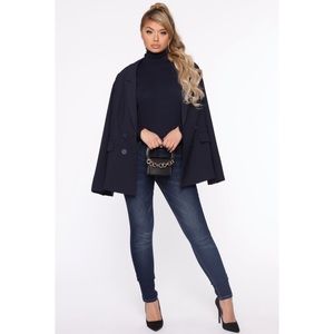 Dahlia Mid Rise Skinny Jeans - Dark Wash